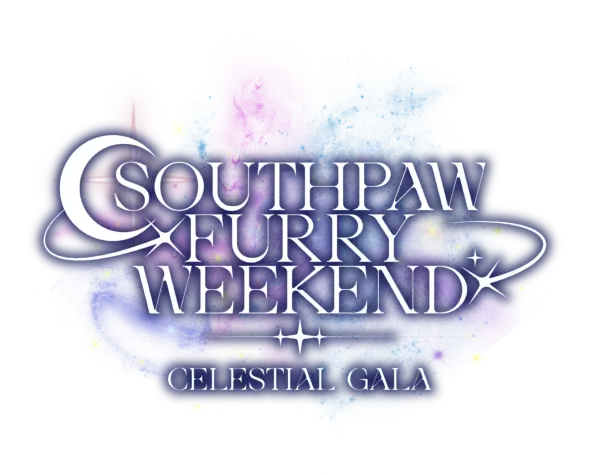 Southpaw Furry Weekend Celestial Gala galaxy logo